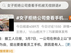 모 회사, '스파이'(内奸) 찾기 위해 직원 핸드폰 확인, 협조하지 않으면 해고?