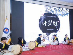 광저우한국학교 사물패 , 첫 대외 공연을 성공리에 치르다