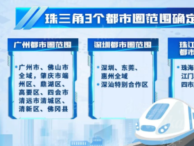 광동성 5개 도시권 범위 확정, 동관, 혜주 전역 심천도시권에 속해